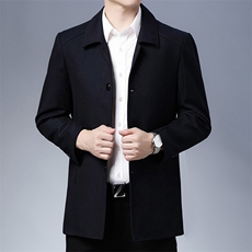 S-J8502男士夹克外套爸爸装扣子翻领休闲商务P150，男装夹克，电商B360