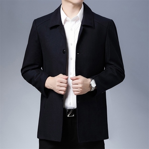 S-J8502男士夹克外套爸爸装扣子翻领休闲商务P150图片
