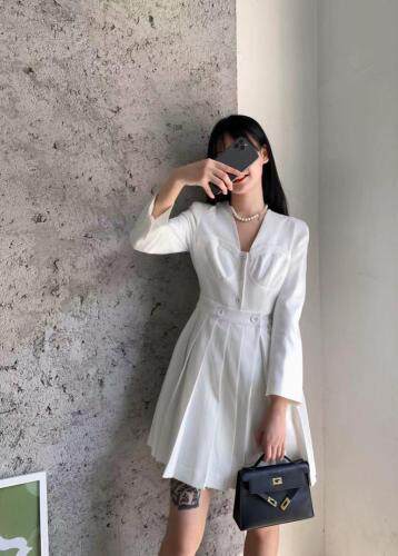 春装新款重工百褶连衣裙 更多新款感谢关注2165CB，女装连衣裙，CB-C