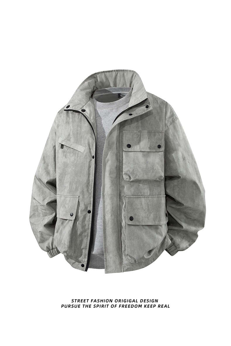 3D立体新款冬多口袋户外机能休闲棉衣外套A436-W995-P95138,男装棉衣,电商A436