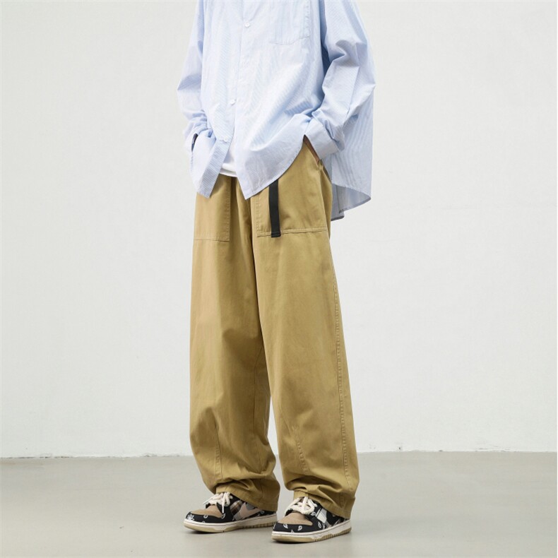 新款四季款卡扣水洗工装裤M~5XL XZ604-KG60-P50控68图片