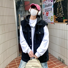 2025春秋季新款水洗做旧牛仔男女情侣装ins潮牌宽松百搭JK115-P60，男装夹克，星座1103-3