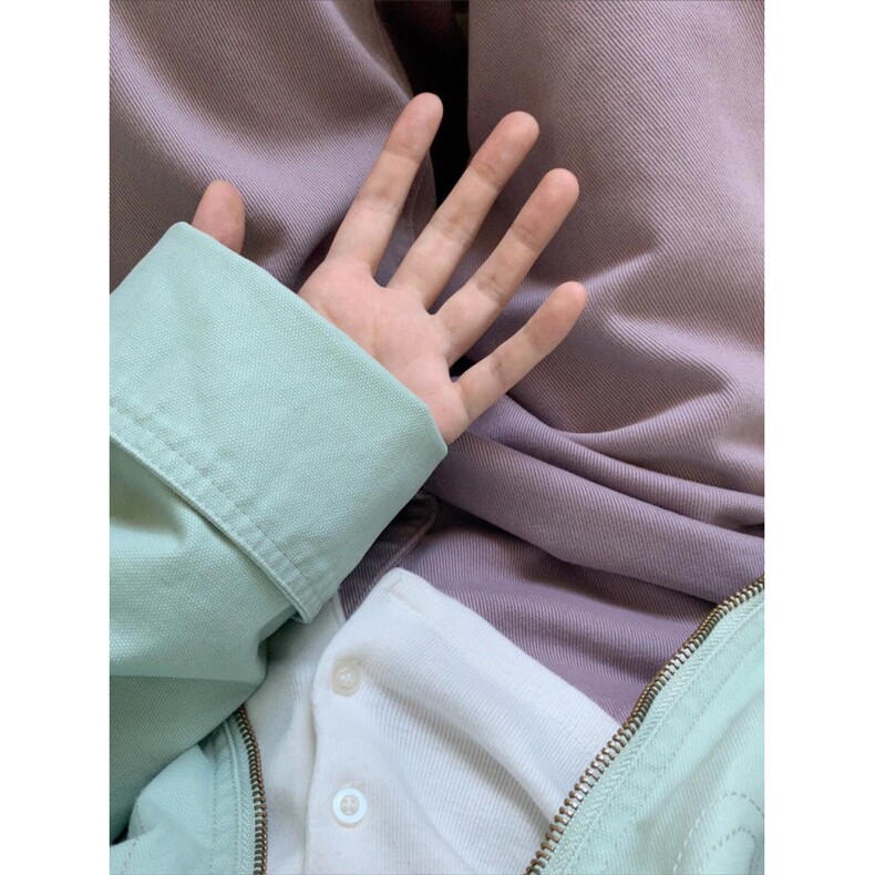【有货】薄荷绿拼色工装外套男春秋款美式底特律夹克8152CC-特P68,男装夹克,星座1007（原301D）