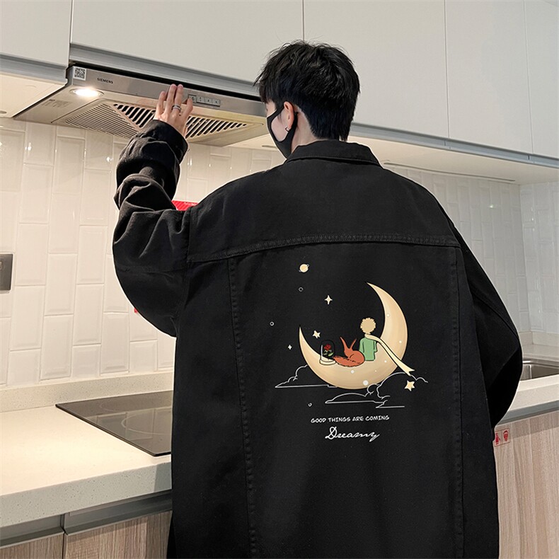 牛仔夹克男大码牛仔外套男茄克NJ77416-P60,男装工装外套,电商A040