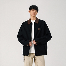 春装现货百分百棉撞色工装夹克XZ609-WT2376-特P85-148，男装夹克，星座609