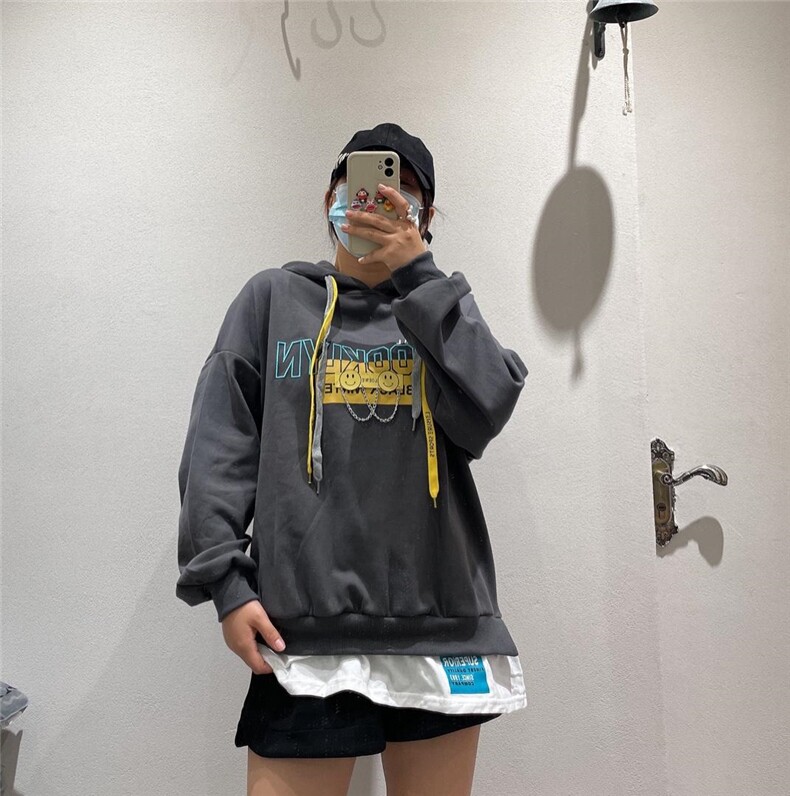 戴帽卫衣，女装卫衣/绒衫，菲库feiku