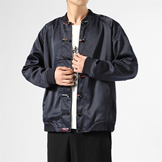 风男装汉服盘扣中青年唐装春秋宽松休闲夹克9297-P90，男装夹克，星座1105-3