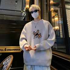 高质量！秋冬季半高领毛衣男加绒加厚线衣男针织衫男MY229-特p38，男装针织衫/毛衣，电商B367