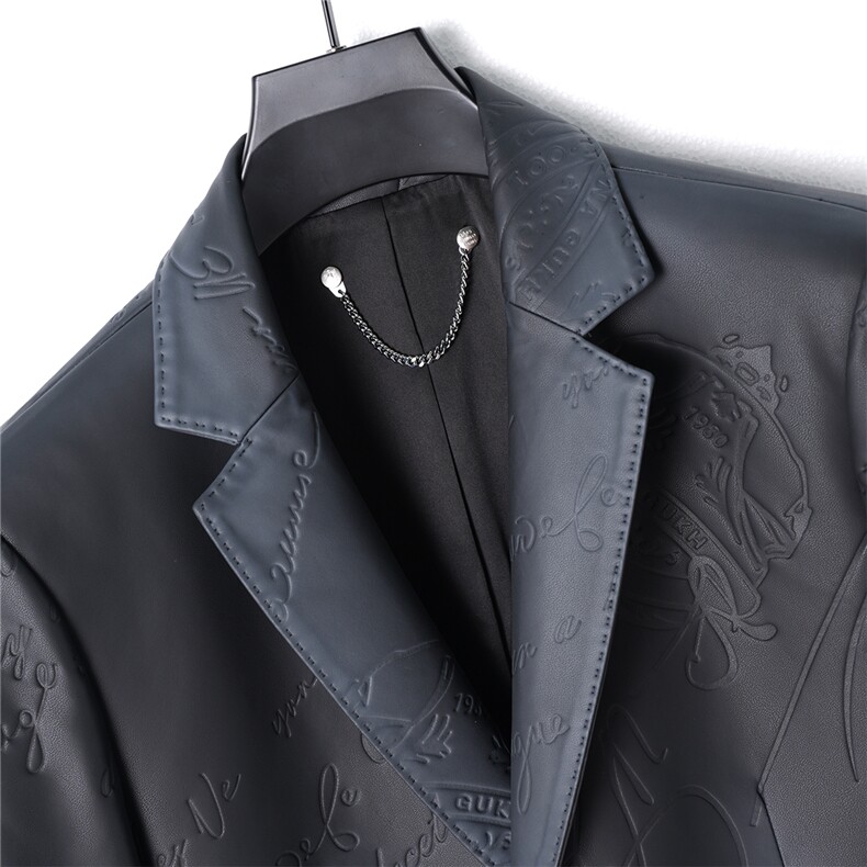 9599-1秋冬新款男士西服二层绵羊皮外套P520,男装皮衣,电商B360
