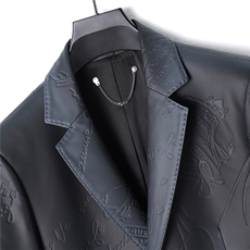 9599-1秋冬新款男士西服二层绵羊皮外套P520，男装皮衣，电商B360