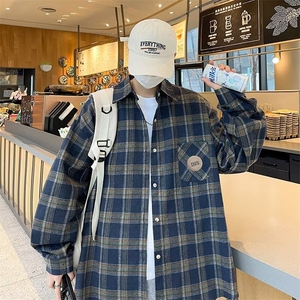 可拆卸徽章衬衫男韩版潮流高街帅气2024夏季新款ins外套CY678-P38图片