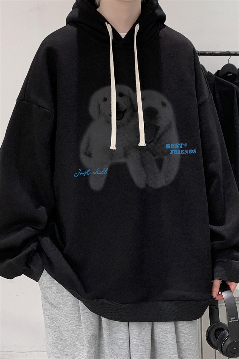 连帽卫衣男大码胖子帽衫大号运动服WY2455-P35,男装卫衣,电商A040