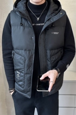 短款连帽羽绒马甲男休闲日系面包服保暖外套马夹背心M613-P130，男装背心/马甲，电商A239