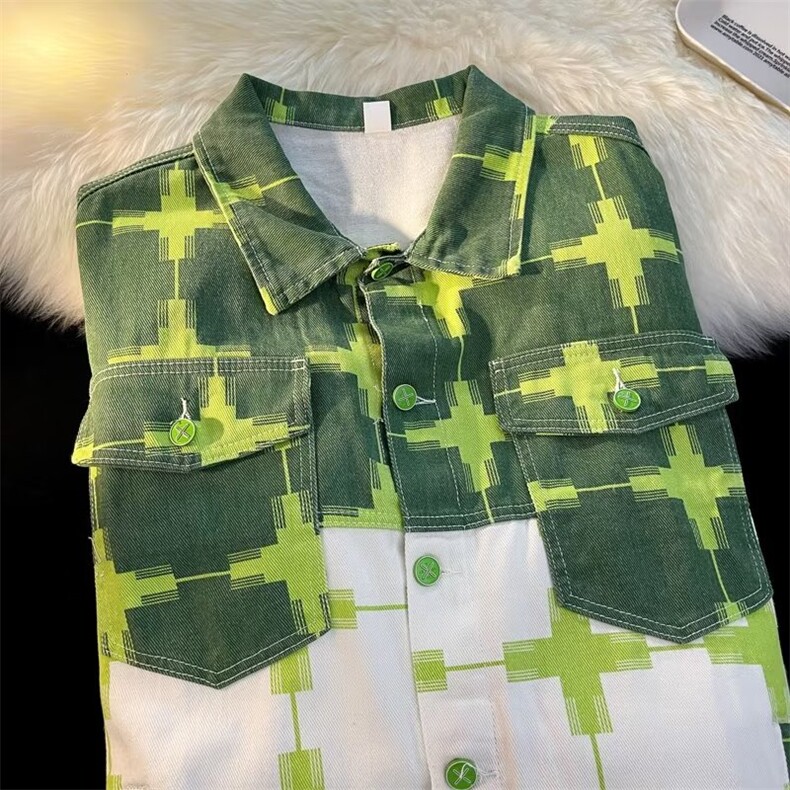 牛仔外套男时尚高街休闲夹克青年港风帅气休闲上衣服J2197P70,男装夹克,星座1116-2