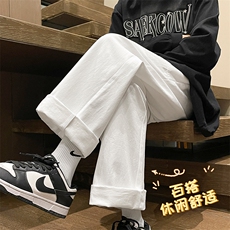 拖地休闲纯棉舒适百搭显高显瘦拖地长裤休闲时尚宽松K670特批35，男装休闲裤，星座718-1