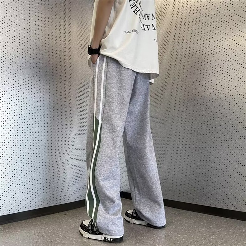 长裤直筒青春流行休闲裤字母宽松型休闲裤微弹男夏季潮时尚潮牌,男装休闲裤,四季星座218-1