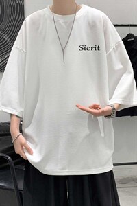 Q11098-P30 春夏季七分袖t恤男大码五分袖男短袖中袖   大皂风图片