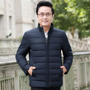 6802/P80大货款！爸爸冬季棉袄中老年外套男休闲商务立领棉服图片