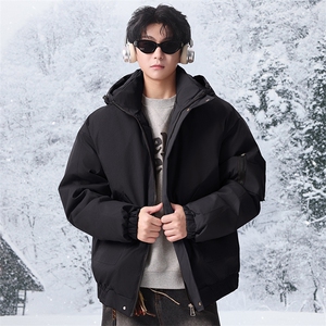 棉服男冬季新款港风宽松连帽棉衣MF9006-P90图片