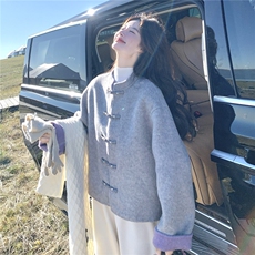 现货主推风双面呢大衣女外套P265-K365，女装羊绒大衣，2B142