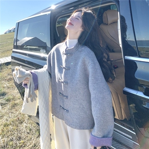 现货主推风双面呢大衣女外套P265-K365图片