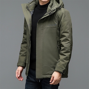 NN8223钱塘2020-3商务休闲连帽简约冬季厚款中年男士羽绒服P185图片