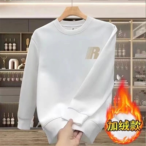 春秋冬华棉卫衣男女圆领宽松范学生情侣款韩版ins港风潮流上图片