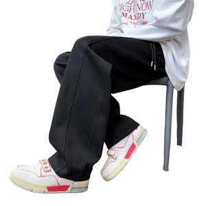 现货 65华棉拼接休闲直筒长裤  M-3XL 特P40图片
