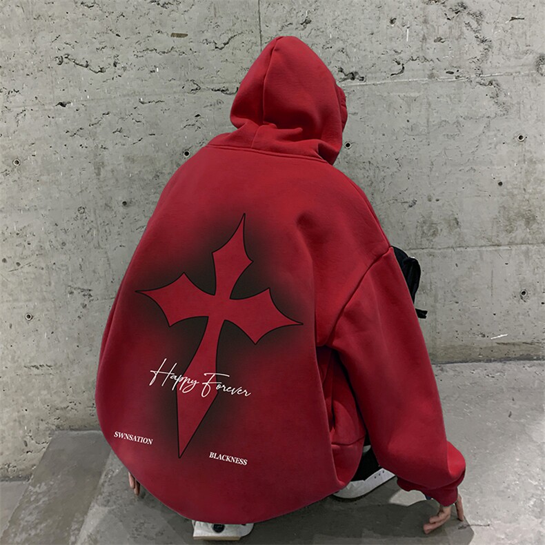 抖音供货、复合重磅360克现货连帽卫衣宽松D223A-WY2351-特P35,男装卫衣,电商019-1