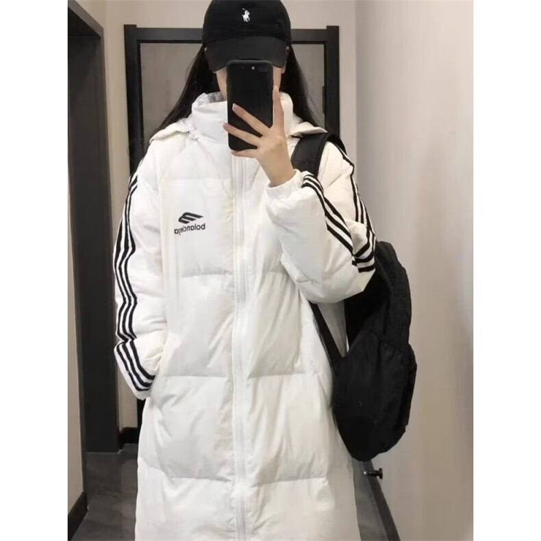 羽绒棉服女款2025年新款韩版宽松连帽情侣中长款加厚显瘦外套潮,男装棉衣,星座506A