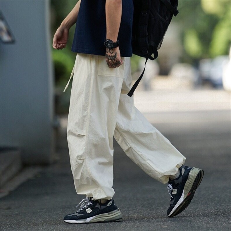冰丝速干伞兵裤子男春秋季宽松束脚九分裤工装休闲长裤KB208,男装休闲裤,星座1116A（原606A-3）