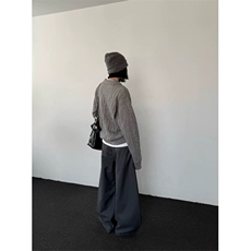 网图有货复古镂空破洞针织衫毛衣男女老钱风宽松上衣A853-P48，男装针织衫/毛衣，星座1505