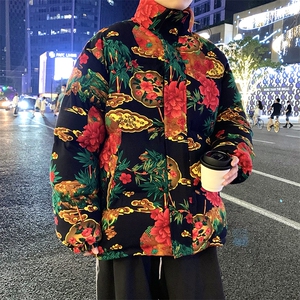 N03东北大花棉袄男女宽松面包服 抖音品质图片