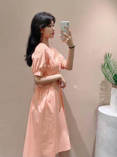 [现货]夏季新款纯棉显腰身长裙，女装，嘉乐馨秀(4F)