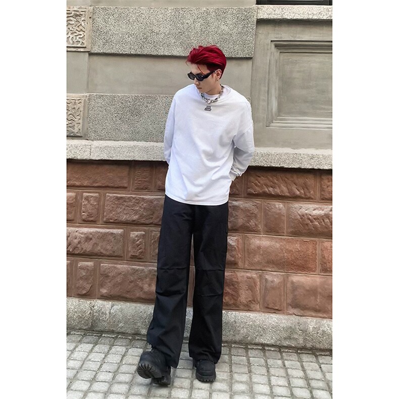 B221美式ins街头hiphop宽松工装休闲裤子LK23122-P65控88,男装休闲裤,电商B221