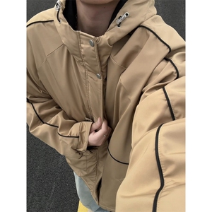 现货MY1111-特批85 冬季连帽棉衣男户外冲锋衣加厚棉外套面包棉服图片