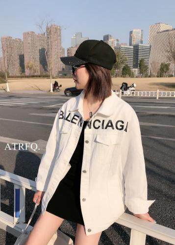 2021春装牛仔棉字母外套，女装，爱特儿AITER