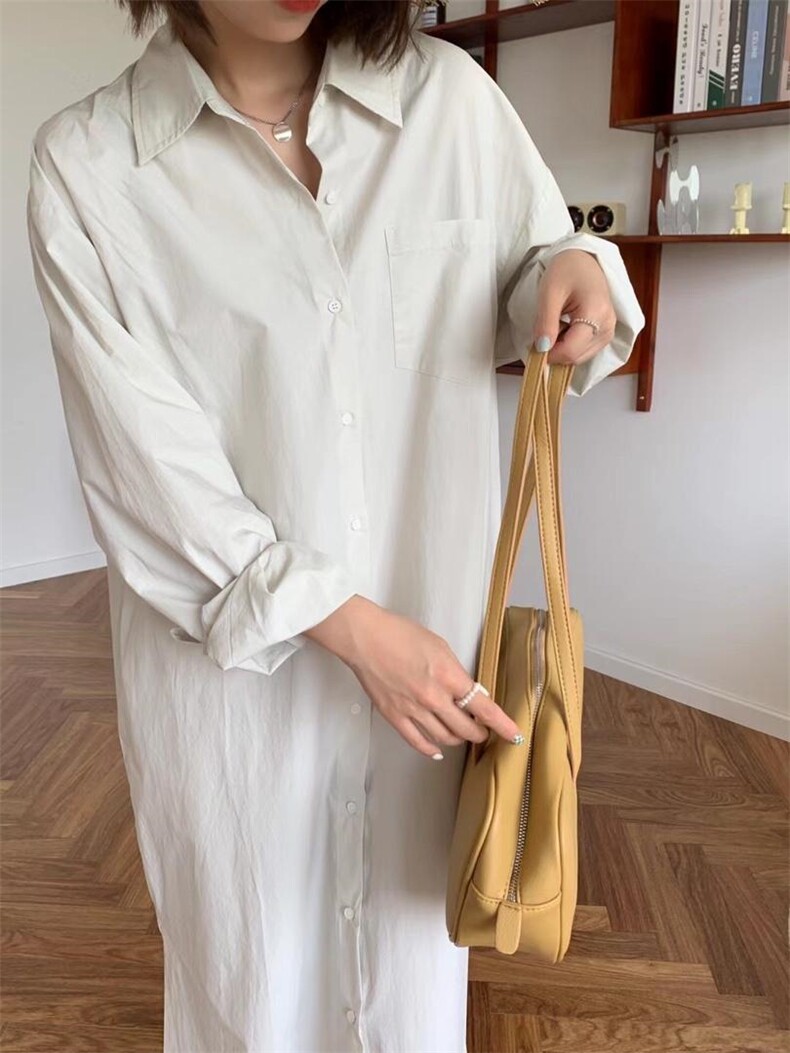 【现货】秋款长款衬衣裙单品,女装其它,CHOICE 初袖