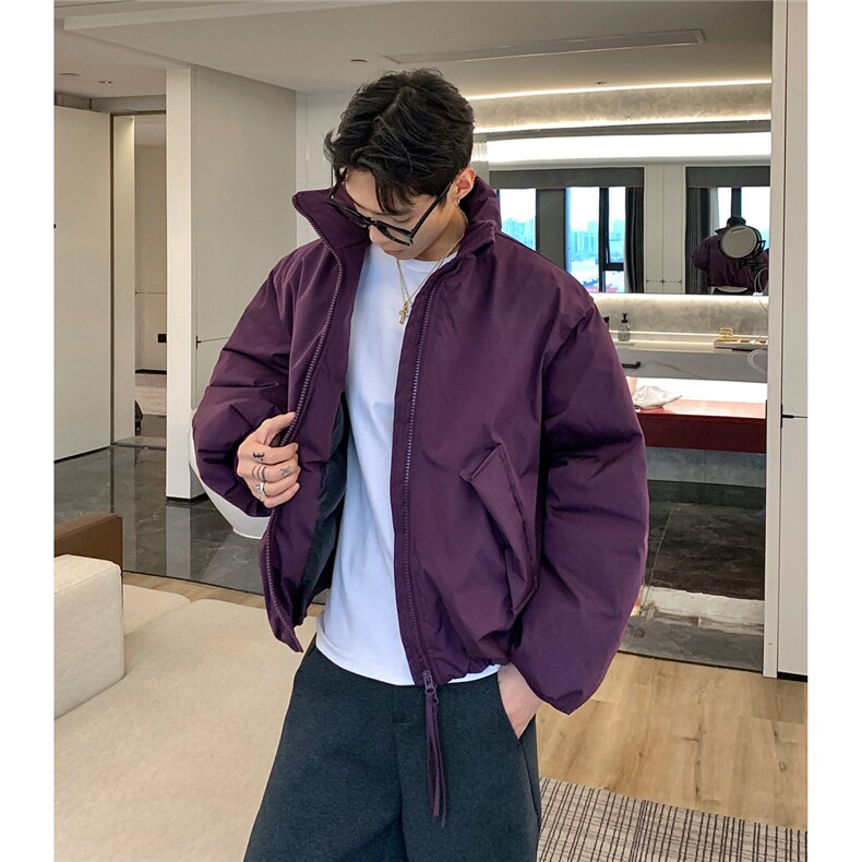 潮牌美式解构立领棒球服棉衣男秋冬中性风保暖棉服A3723特p68,男装棉衣,四季星座1118-1