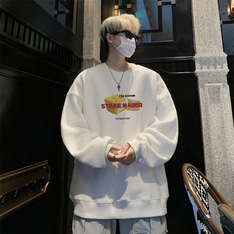 ！圆领卫衣男装港风长袖t恤男外套男 WY543-特P23图片
