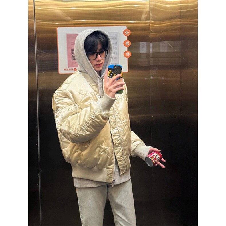 706-1-LYM005-P145有差价冬季美式潮牌痞帅设计感棉服保暖棉衣,男装棉衣,星座706-1