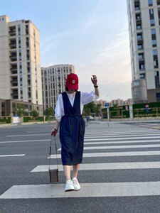 牛仔2件套图片