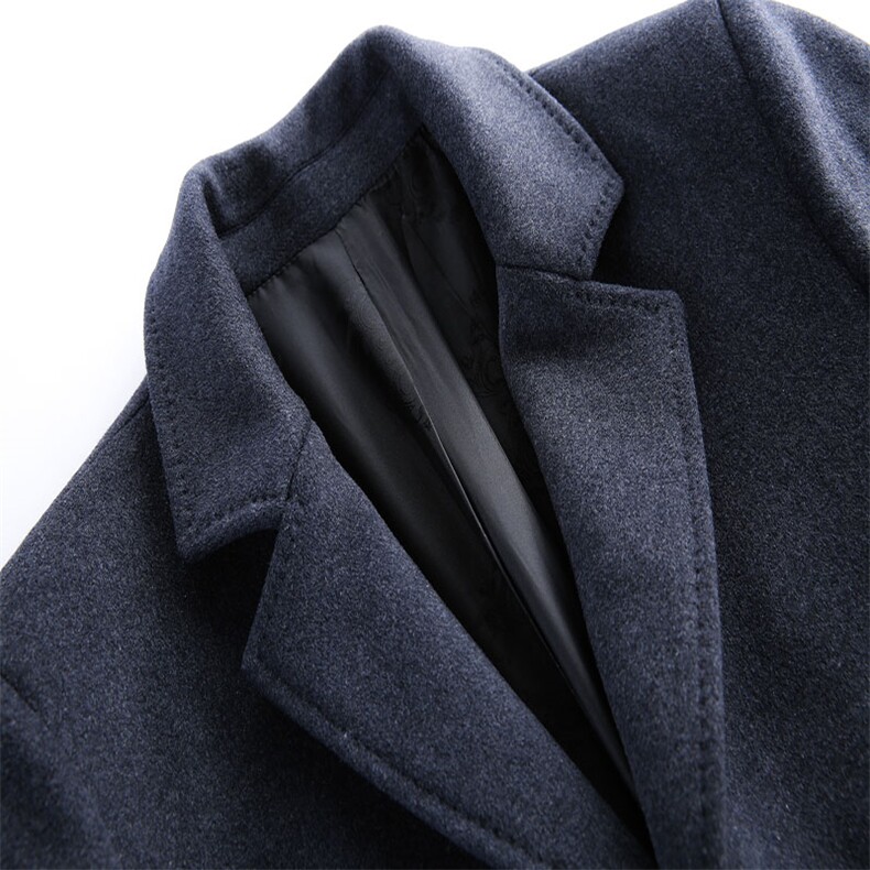 新款秋冬羊毛西服中长款羊绒外套爸爸装男士风衣MYMN8806-P190,男装西服,电商B212（原钱塘6029）