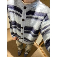 软糯仿貂毛毛衣开衫外套男女秋冬季氛围感慵懒风针织衫MY9564，男装针织衫/毛衣，星座1116A（原606A-3）