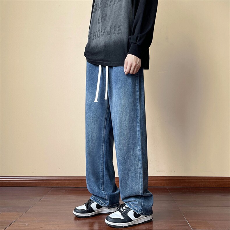 2023港风男士水洗做旧牛裤男高品质XZ914-6-G63-P35,男装牛仔裤,星座914-6