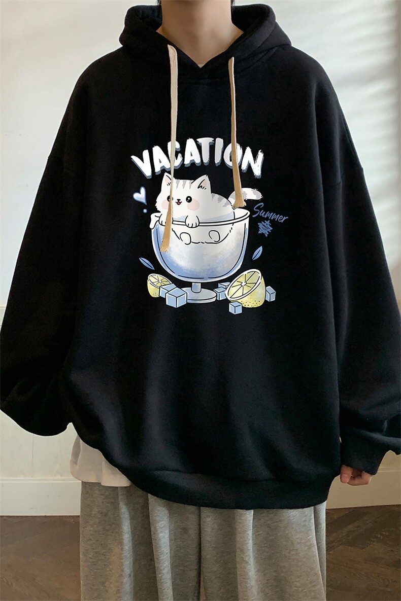 连帽卫衣男大码胖子帽衫大号运动服WY2408-P35,男装卫衣,电商A040