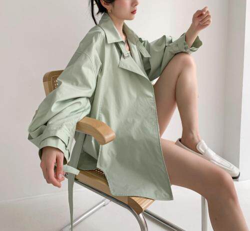 21春装新款 糖果系风衣外套 更多新款感谢关注141档CB,女装风衣,C'EST BRANCHe