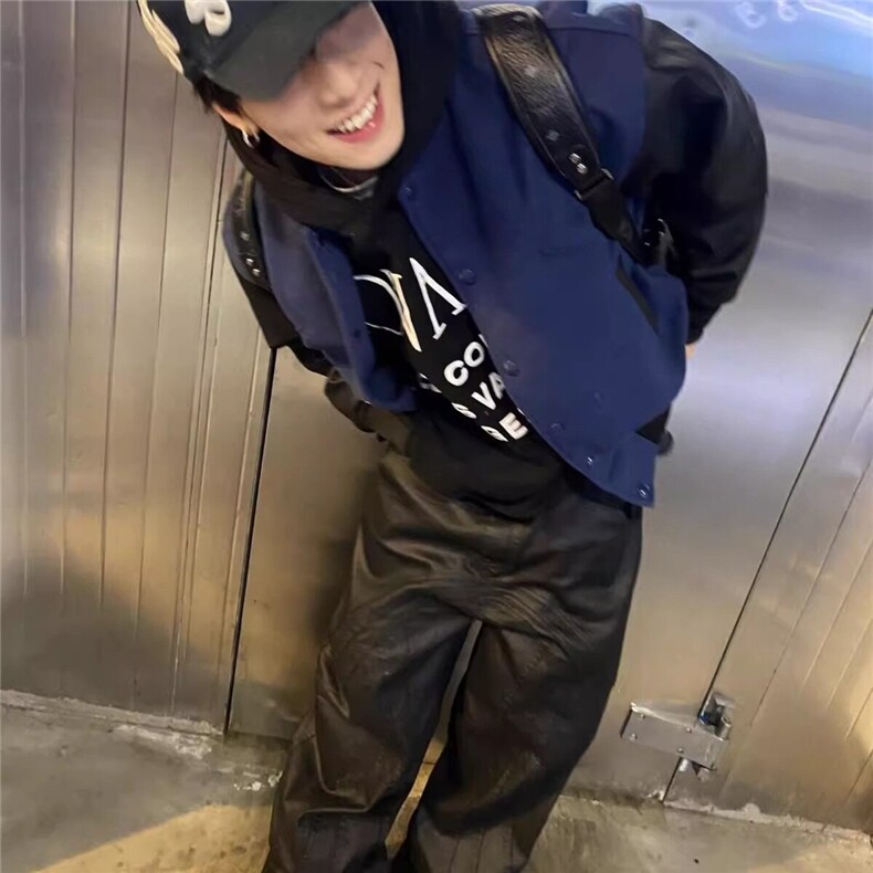 美式复古棒球服外套春秋季2025年新款超火百搭时尚情侣夹克,男装夹克,星座506A