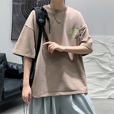 2025夏季原创设计oversize港风宽松休闲T恤B266-DX07-P30，男装T恤，星座B257-1
