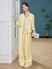 2026年春季新款休闲减龄显瘦两件套套装，女装套装/套裙，布芭啦